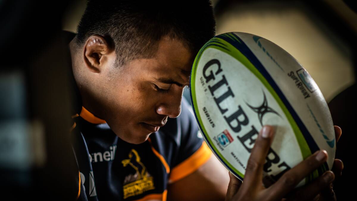 Brumbies captain Allan Alaalatoa is chasing back-to-back titles. Picture: Karleen Minney