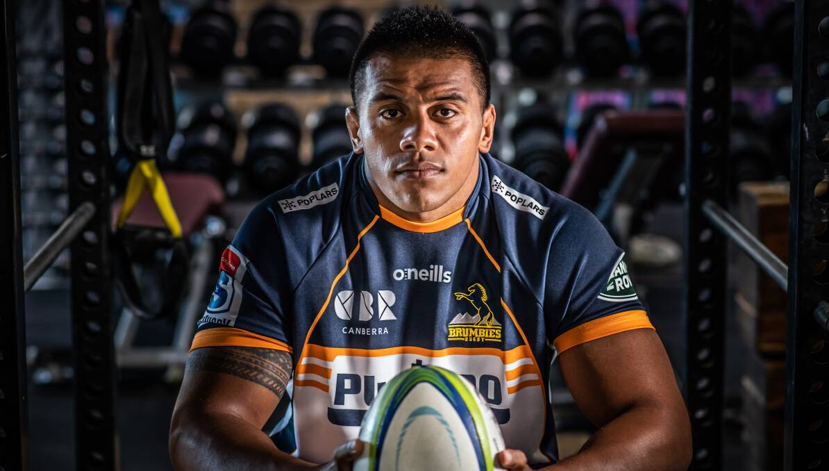 Allan Alaalatoa has called on the Brumbies to rise to the challenge against the Reds. Picture: Karleen Minney