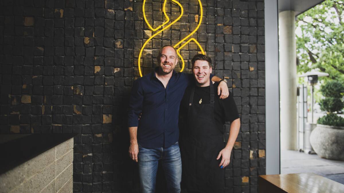 Owner Gus Armstrong, and head chef Justin Francis. Picture: Dion Georgopoulos