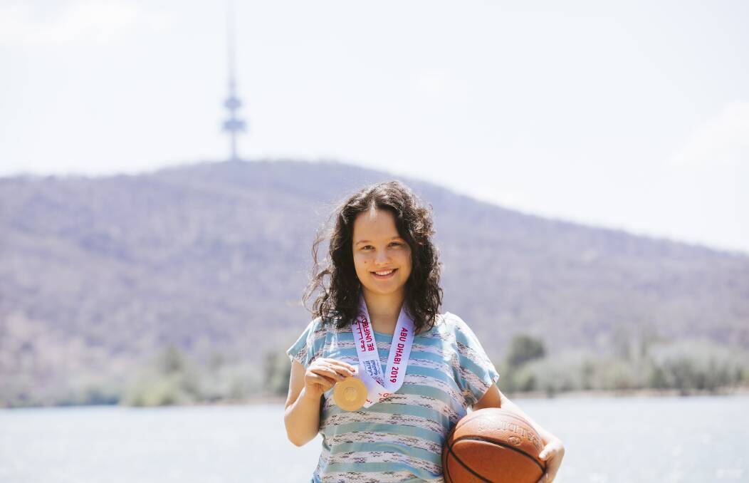 Angela Braido only started basketball four years ago. Now she's an award-winning player. Picture: Jamila Toderas