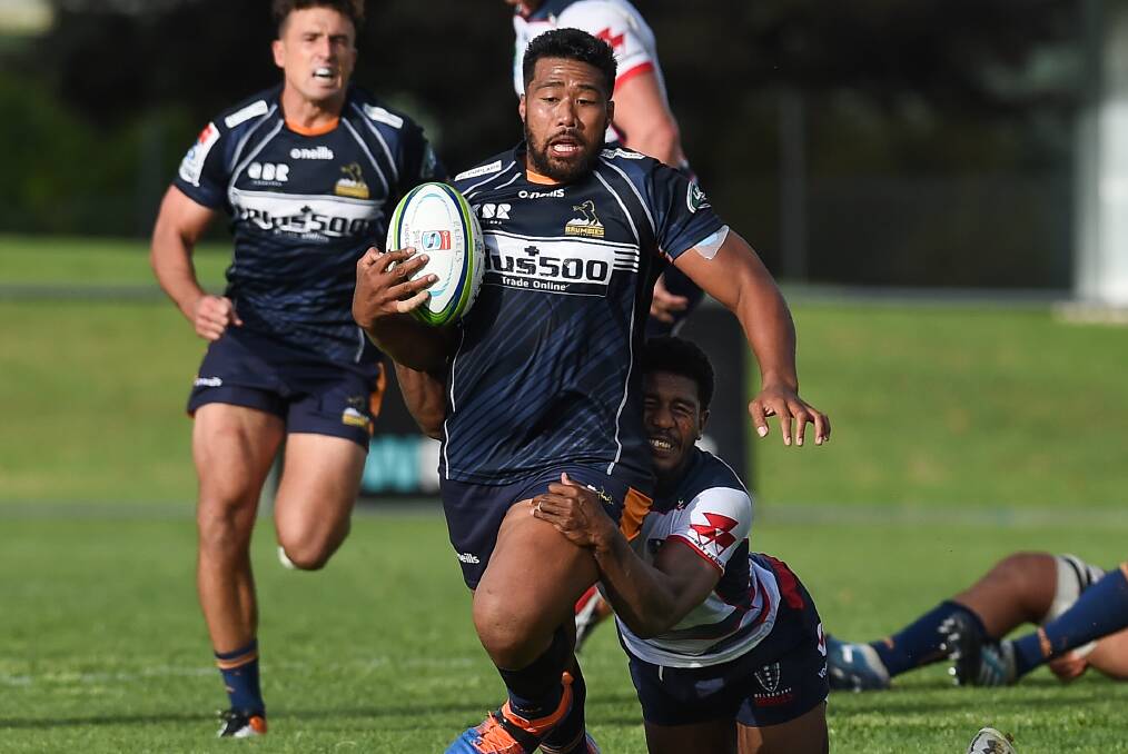 Folau Faingaa has been ruled out of the Brumbies' clash against the Chiefs. Picture: Mark Jesser