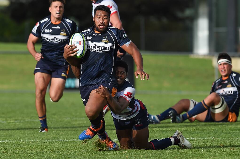 Catch us if you can: The Brumbies want to avoid slipping against the Rebels this week. Picture: Mark Jesser