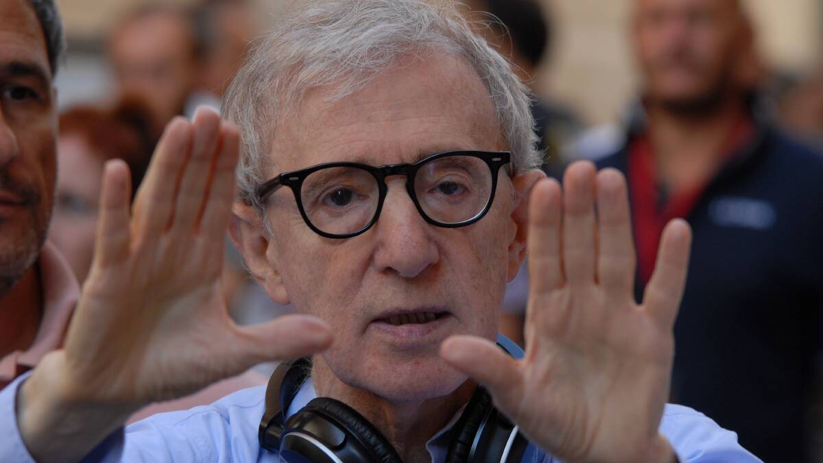 Woody Allen during the making of To Rome With Love. Picture: Shutterstock