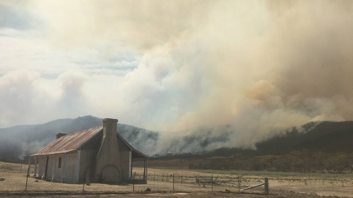Orroral Valley homestead under fire threat. Picture: Environment, Planning and Sustainable Development