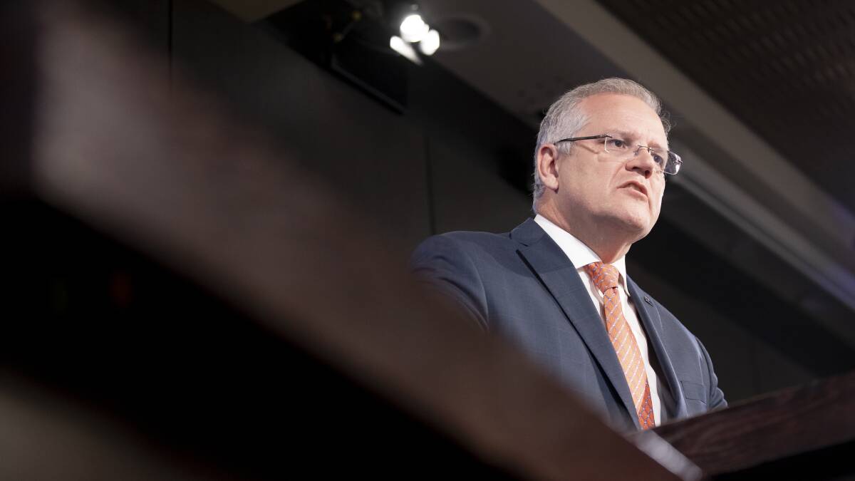 Prime Minister Scott Morrison is keeping the contents of Phil Gaetjens' report secret. Picture: Sitthixay Ditthavong
