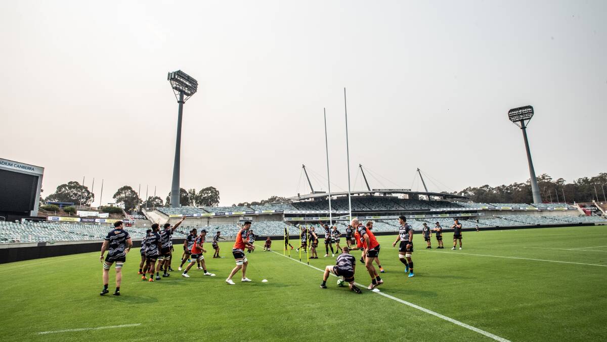 The government has told the Brumbies they are free to play on Friday night. Picture: Karleen Minney