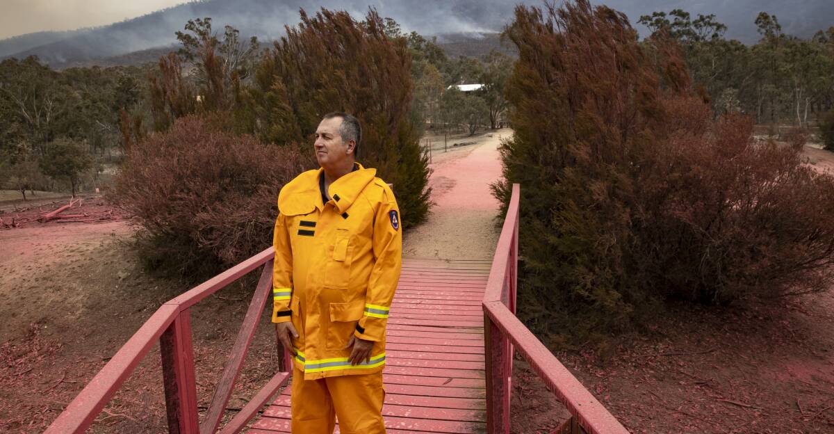 ACT Rural Fire Service chief officer Joe Murphy during the recent bushfires at Namadgi. Picture: Sitthixay Ditthavong
