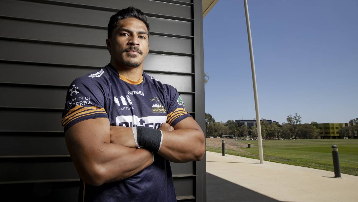 Brumbies loose forward Pete Samu is edging closer to a Wallabies return. Picture: Sitthixay Ditthavong