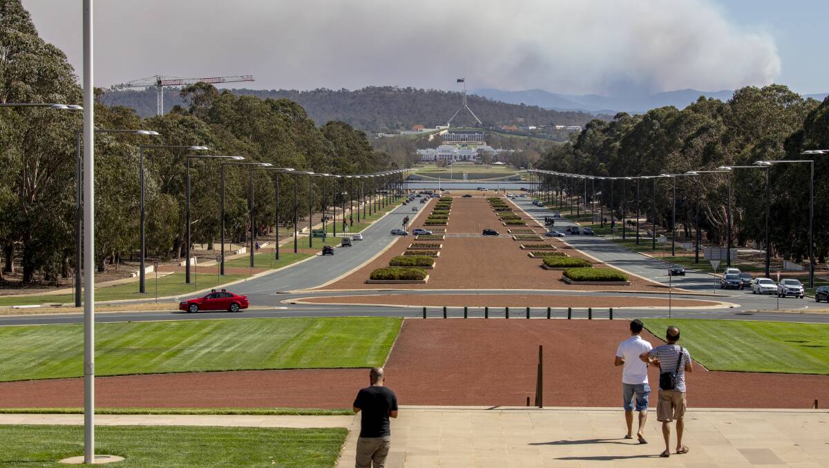 Bouts of smoke, fire and hail combined to grind Canberra's retail sector to a halt in January. Picture: Sitthixay Ditthavong