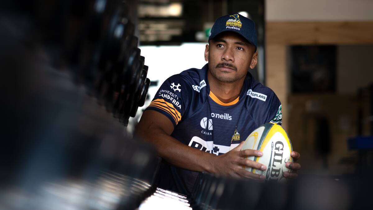 Irae Simone has emerged as a Wallabies contender this year after a breakout season with the Brumbies. Picture: Karleen Minney