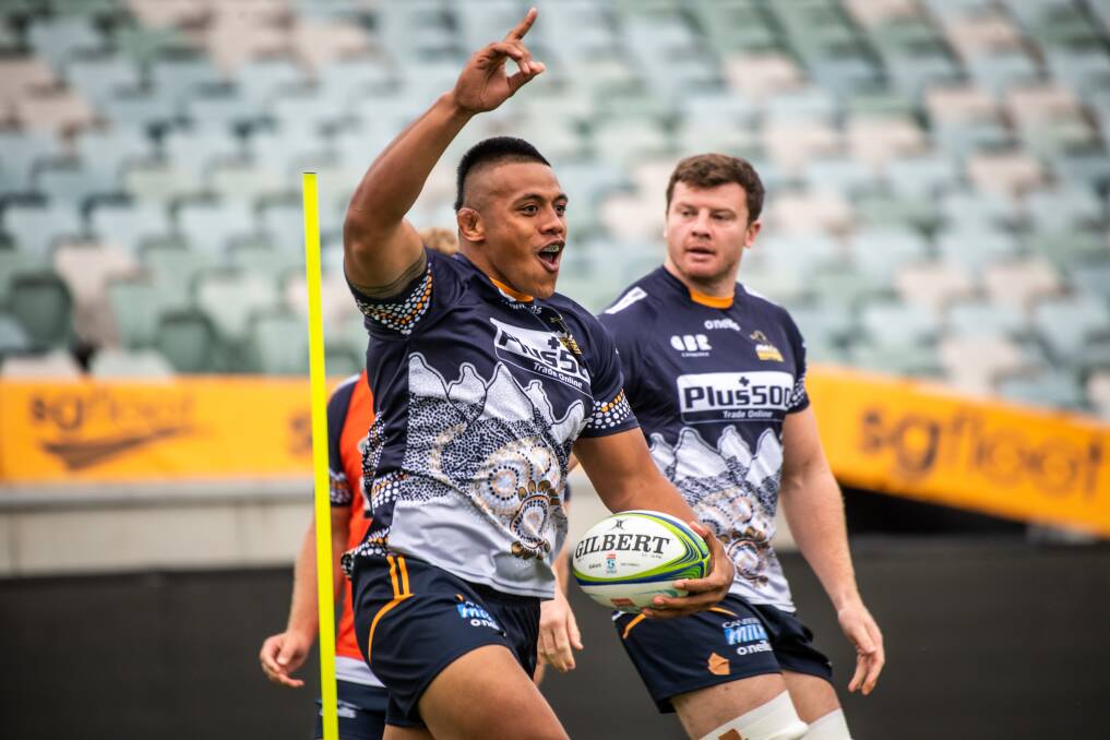 Follow me: Allan Alaalatoa says the players won't be distracted by broadcast deal speculation. Picture: Karleen Minney