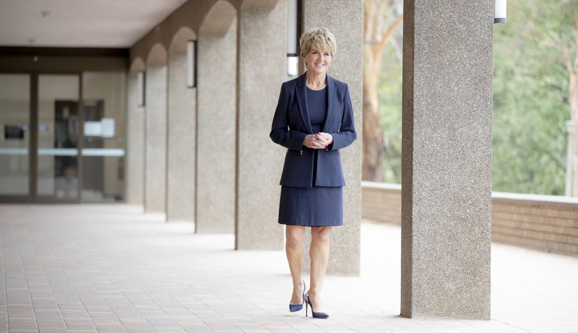 Former foreign minister Julie Bishop is the first female chancellor of the ANU. Picture: Sitthixay Ditthavong