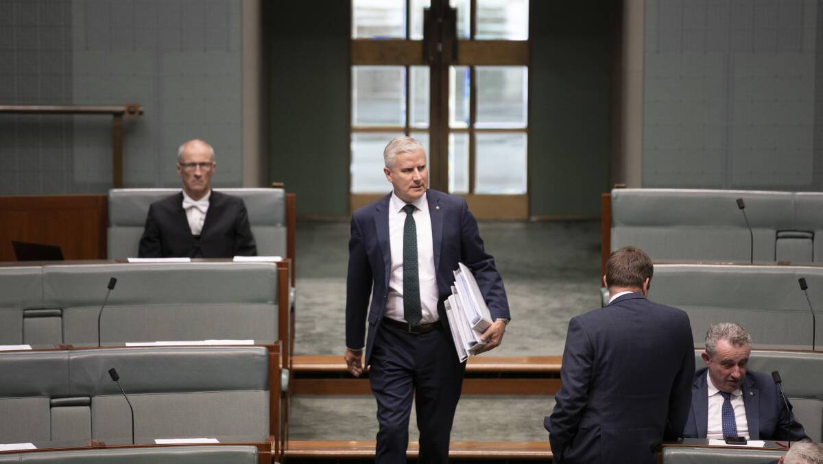 Deputy Prime Minister Michael McCormack arrives for question time on Thursday. Picture: Sitthixay Ditthavong