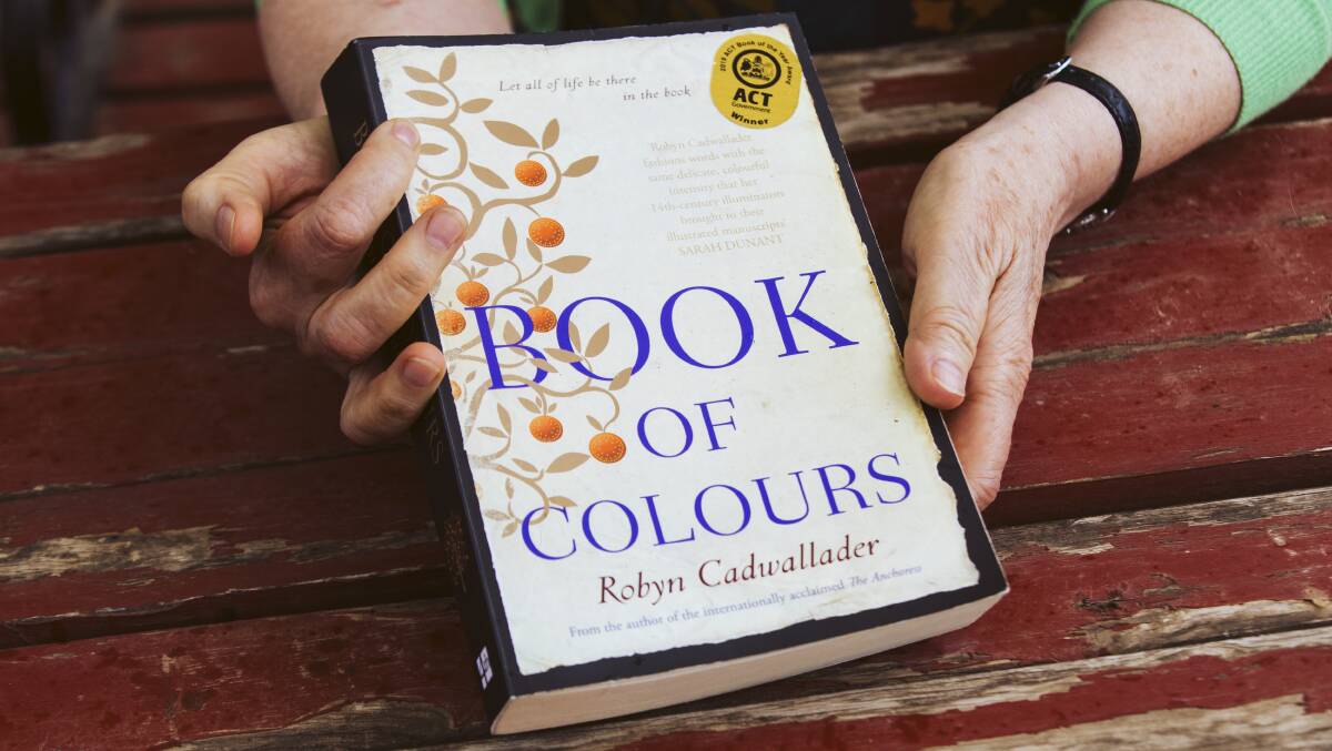 Robyn Cadwallader's award-winning novel Book of Colours. Picture: Jamila Toderas