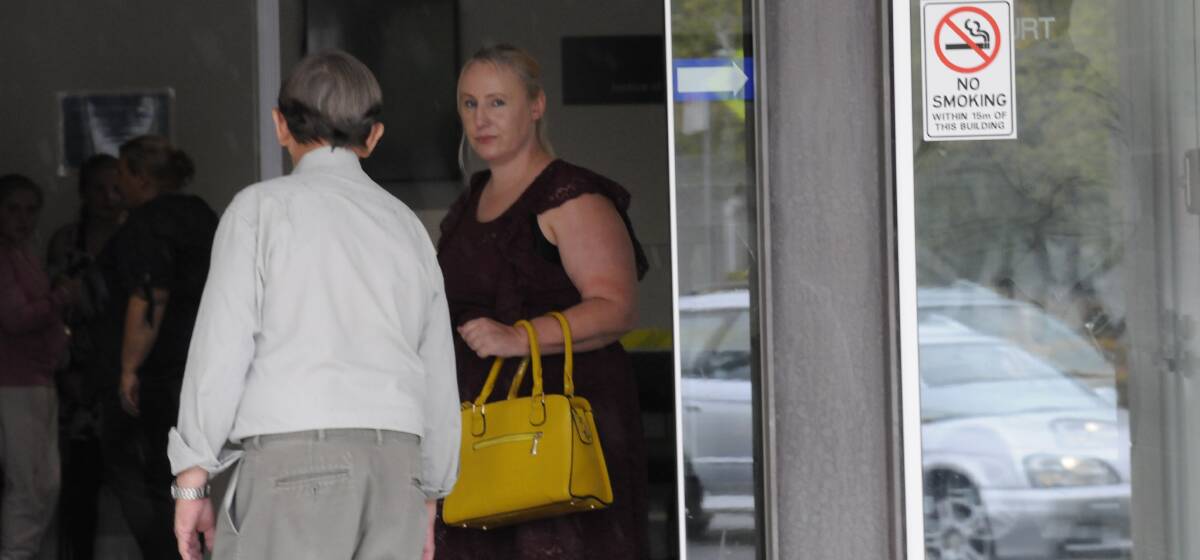Crystal Parker leaves court last year. Picture: Blake Foden