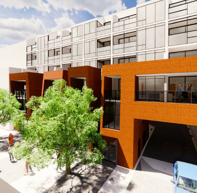 An artist's impressions of a proposed development at 42 Mort Street, Braddon. Picture: Judd Studio