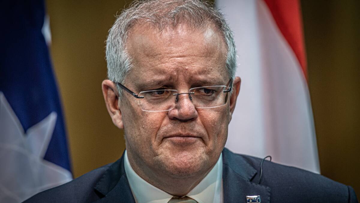 Scott Morrison has called on China to apologise over an offensive tweet. Picture: Karleen Minney
