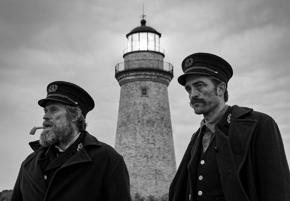 Willem Dafoe and Robert Pattinson in The Lighthouse - an apt use of black-and-white in a contemporary film. Picture: A24 Pictures