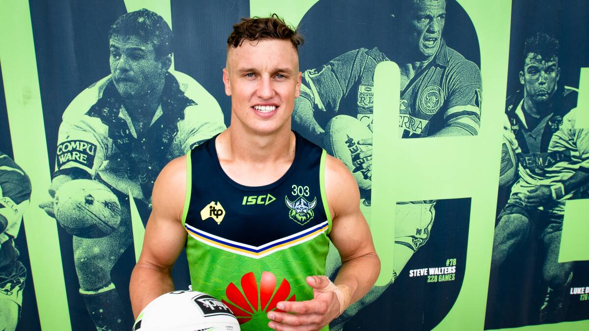 Raiders star Jack Wighton could've been a million-dollar man, but he wants to be a one-club player. Picture: Elesa Kurtz