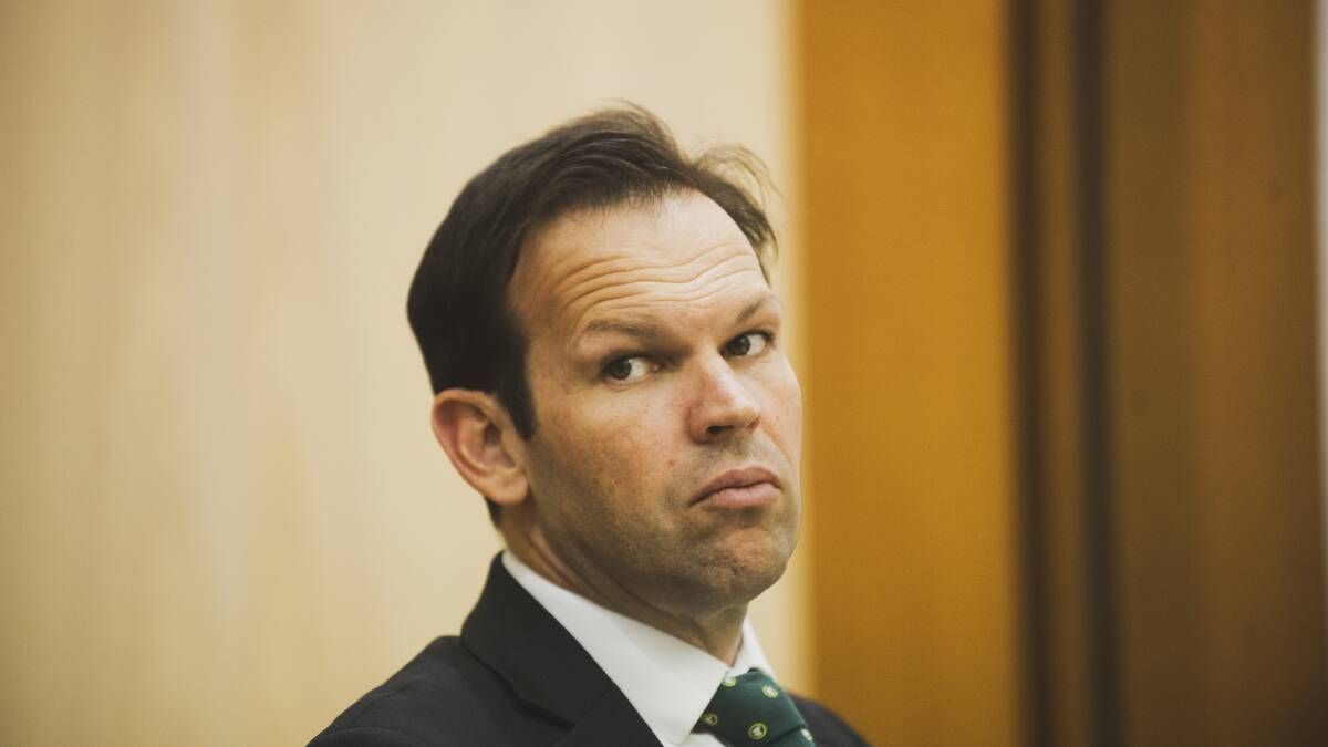 Senator Matt Canavan believes the climate debate is "a distraction" and that the net-zero emissions by 2050 target is "mythical". Picture: Dion Georgopoulos