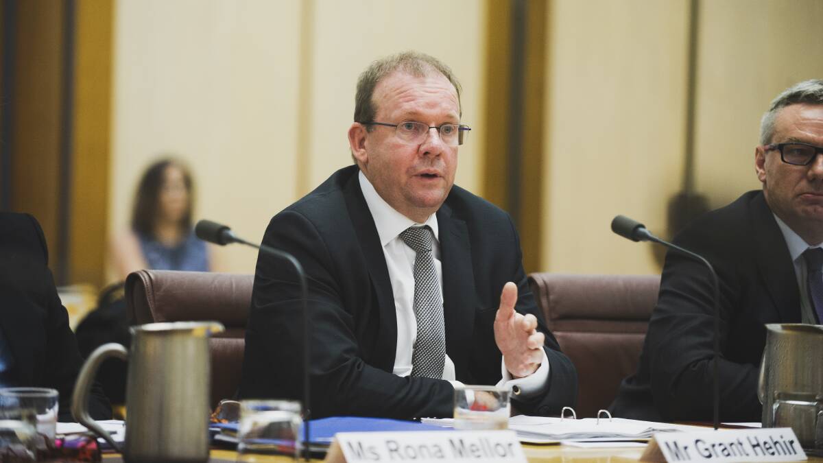 Auditor-General Grant Hehir has appeared at an inquiry into the $100 million sports grants program. Picture: Dion Georgopoulos
