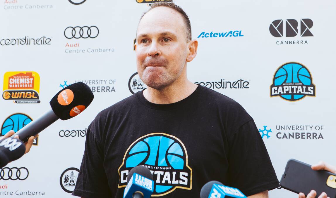 Canberra Capitals coach Paul Goriss is sweating on Marianna Tolo's fitness. Picture: Jamila Toderas