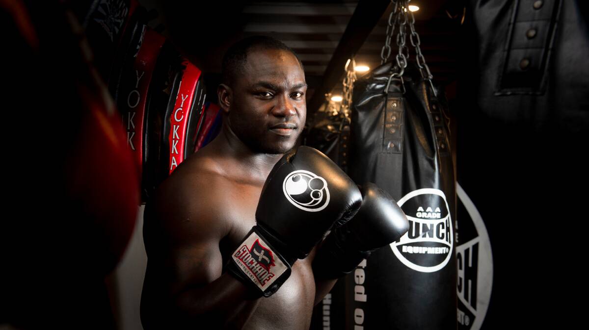 Heavyweight boxer Arsene Fosso could lace up the gloves against a former world champion. Picture: Elesa Kurtz