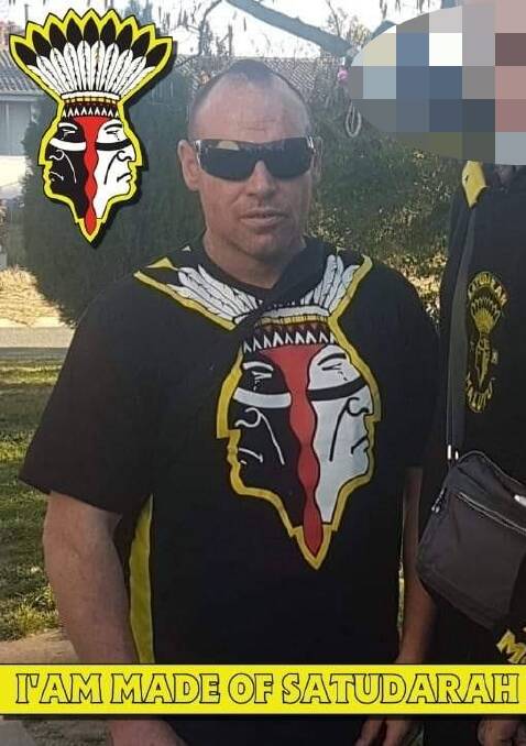 Darin Keir, who police allege is the Canberra chapter president of the Satudarah outlaw motorcycle gang. Picture: Facebook