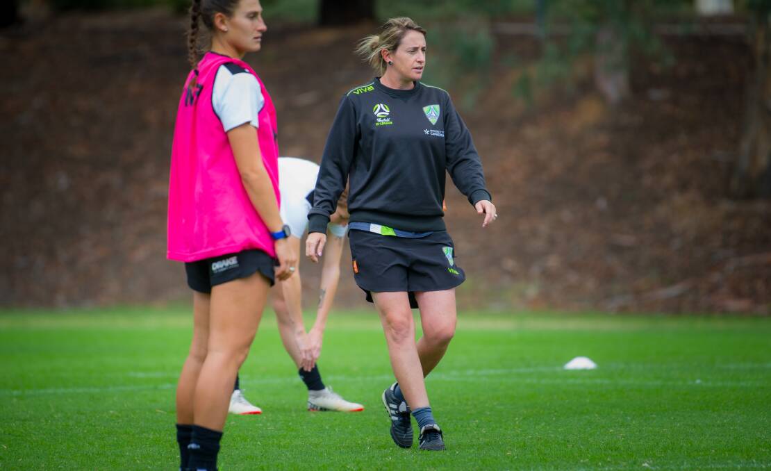 Canberra United coach Heather Garriock's last game in charge could also be Roestbakken's last. Picture: Elesa Kurtz