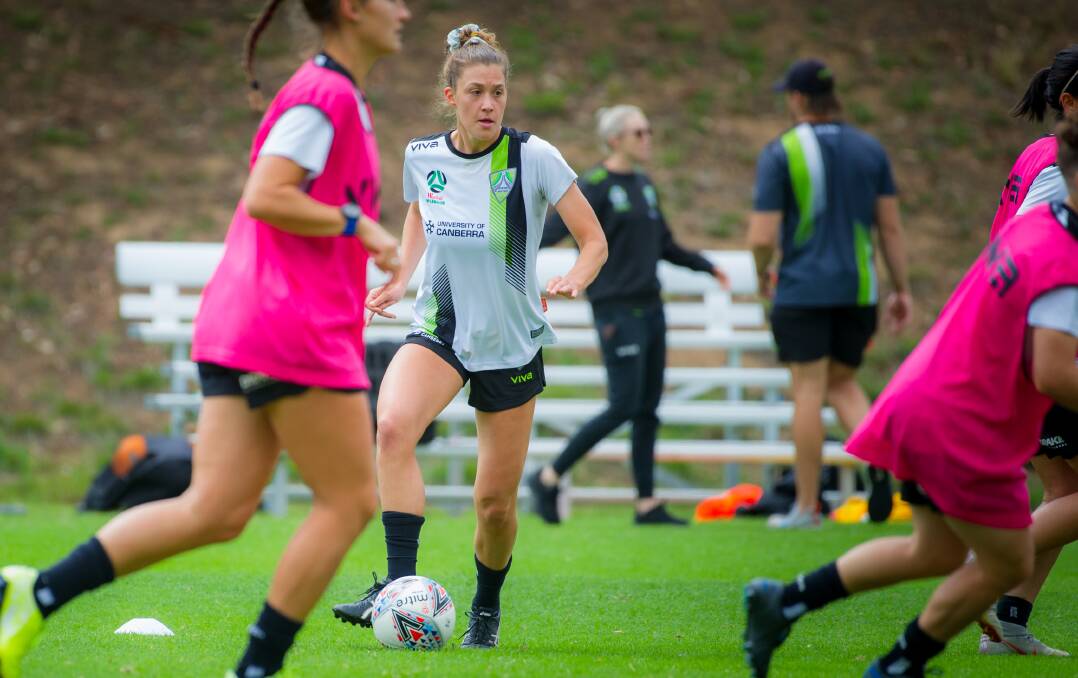 Canberra United player Rachael Goldstein is hoping to build on her W-League debut. Picture: Elesa Kurtz