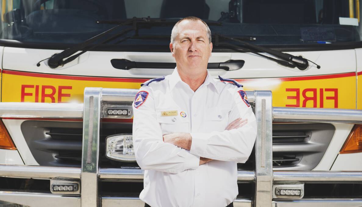 ACT RFS chief officer Joe Murphy comes across as a no-nonsense leader. Picture: Dion Georgopoulos