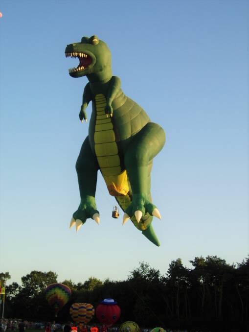 The T-Rex balloon coming to the Canberra Balloon Spectacular. Picture: Supplied