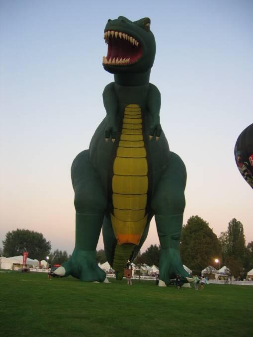 The T-Rex balloon is sure to be a hit.