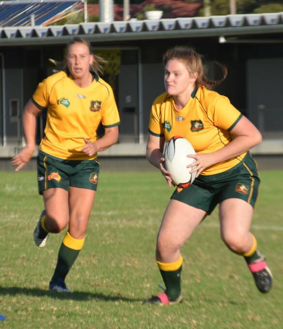 Deaf Rugby Women's players in action in rugby 7s tournament in Sydney in 2018.