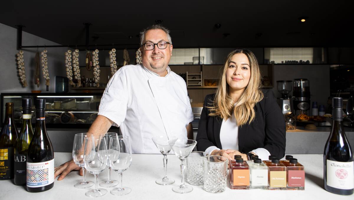 Head chef Andrew Morrow and restaurant manager Genessis Sierra. Picture: Jamila Toderas 