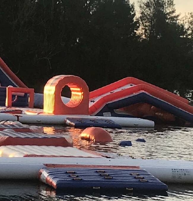 Sections of Canberra Aqua Park were deflated and sunk.
