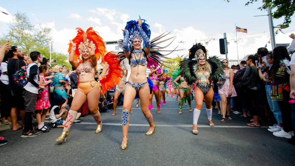 The National Multicultural Festival parade along London Cct. Picture: Elesa Kurtz