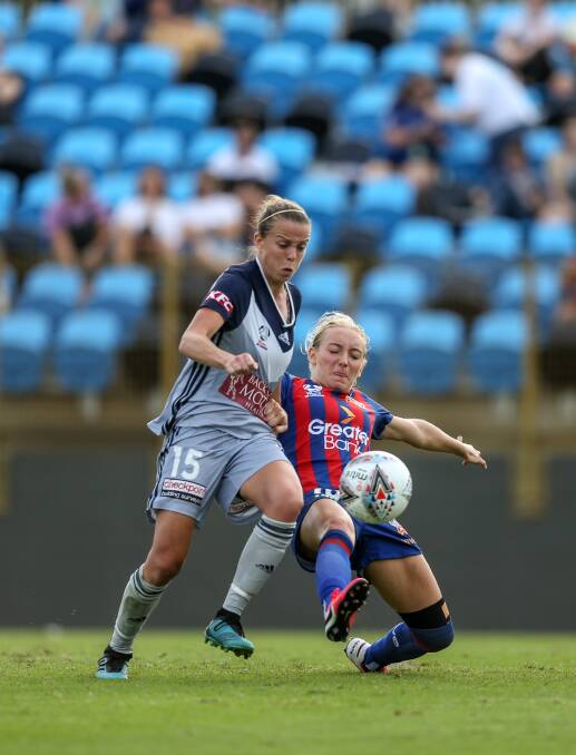 Nickoletta Flannery spent last season with the Newcastle Jets. Picture: Marina Neil