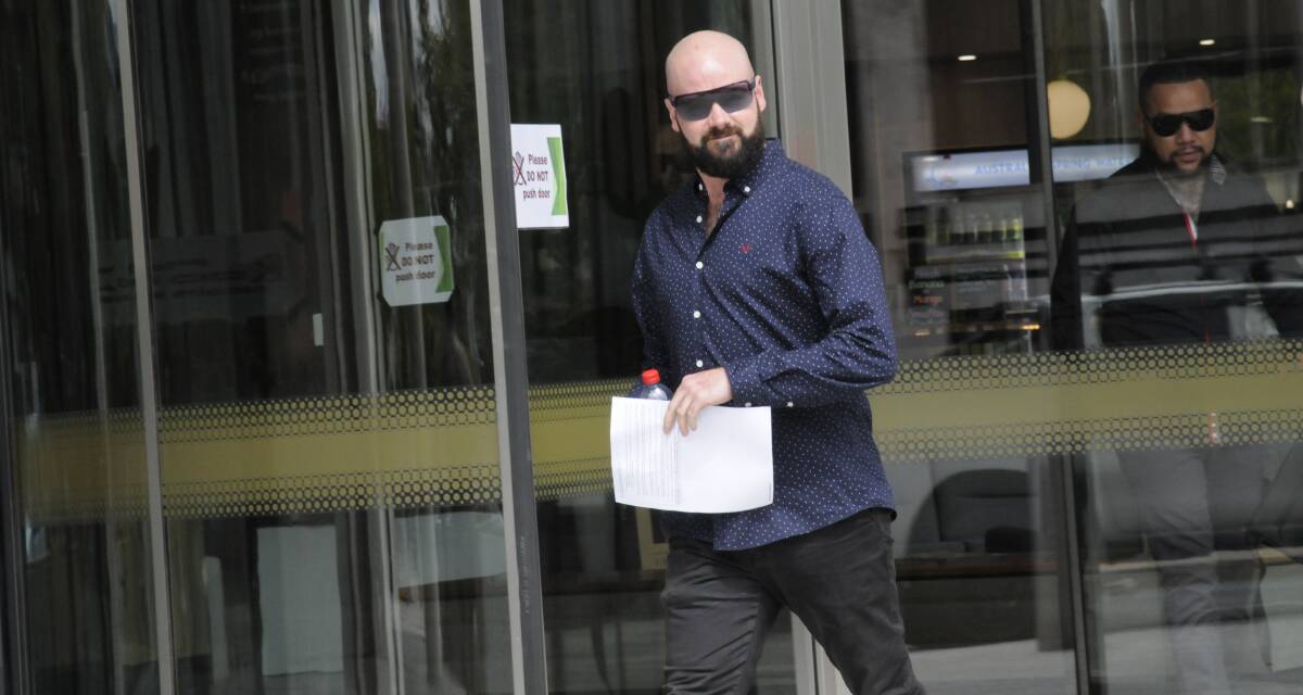 Jaymie Leam Turner leaves the ACT Magistrates Court on a previous occasion. Picture: Blake Foden