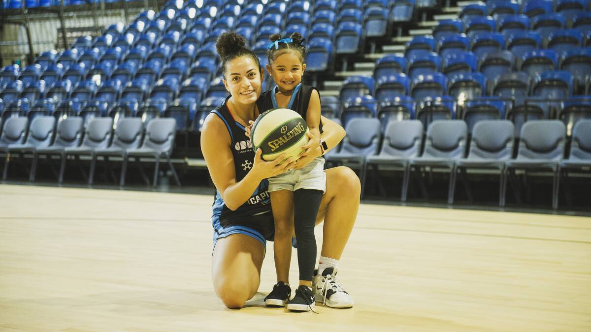 Being an idol is a surreal feeling for Canberra Capitals player Maddison Rocci. Picture: Dion Georgopoulos