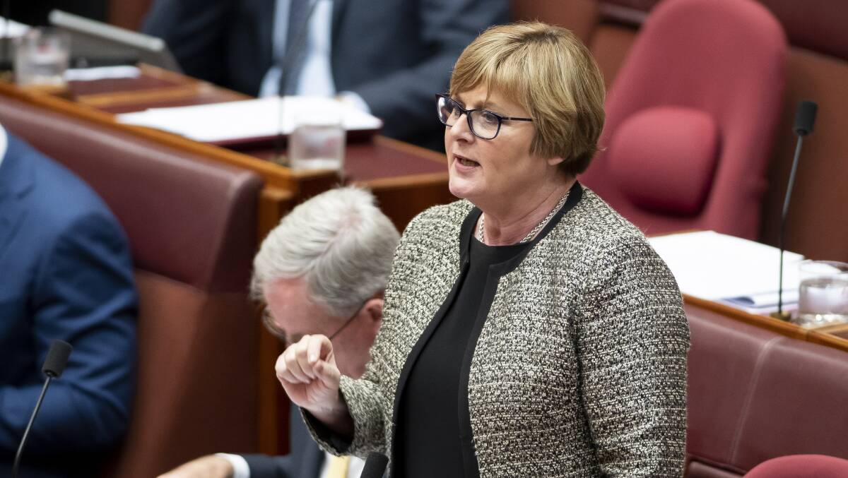 Defence Minister Linda Reynolds is refusing to answer questions about when she first knew of the rape allegations. Picture: Sitthixay Ditthavong