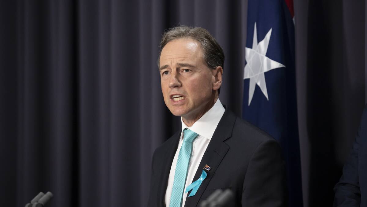 Health Minister Greg Hunt says the government is now preparing for a pandemic. Picture: Sitthixay Ditthavong