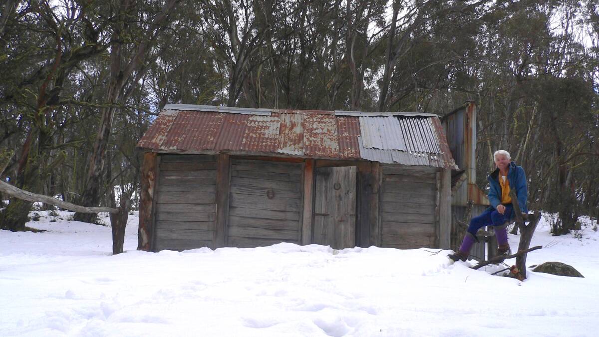 Cascade Hut in southern Kosciuszko National Park, seen here with the author in 2011, dates from 1935. Picture: Matthew Higgins