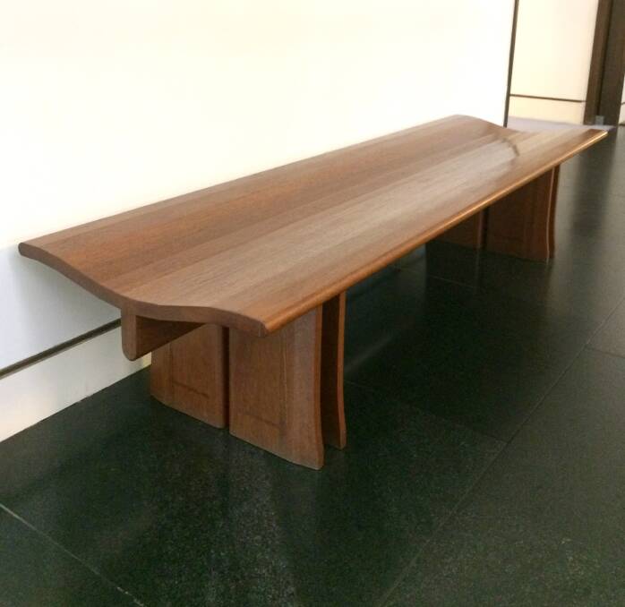 One of the 93 benches at Parliament House by Leon Sadubin. Picture: Supplied