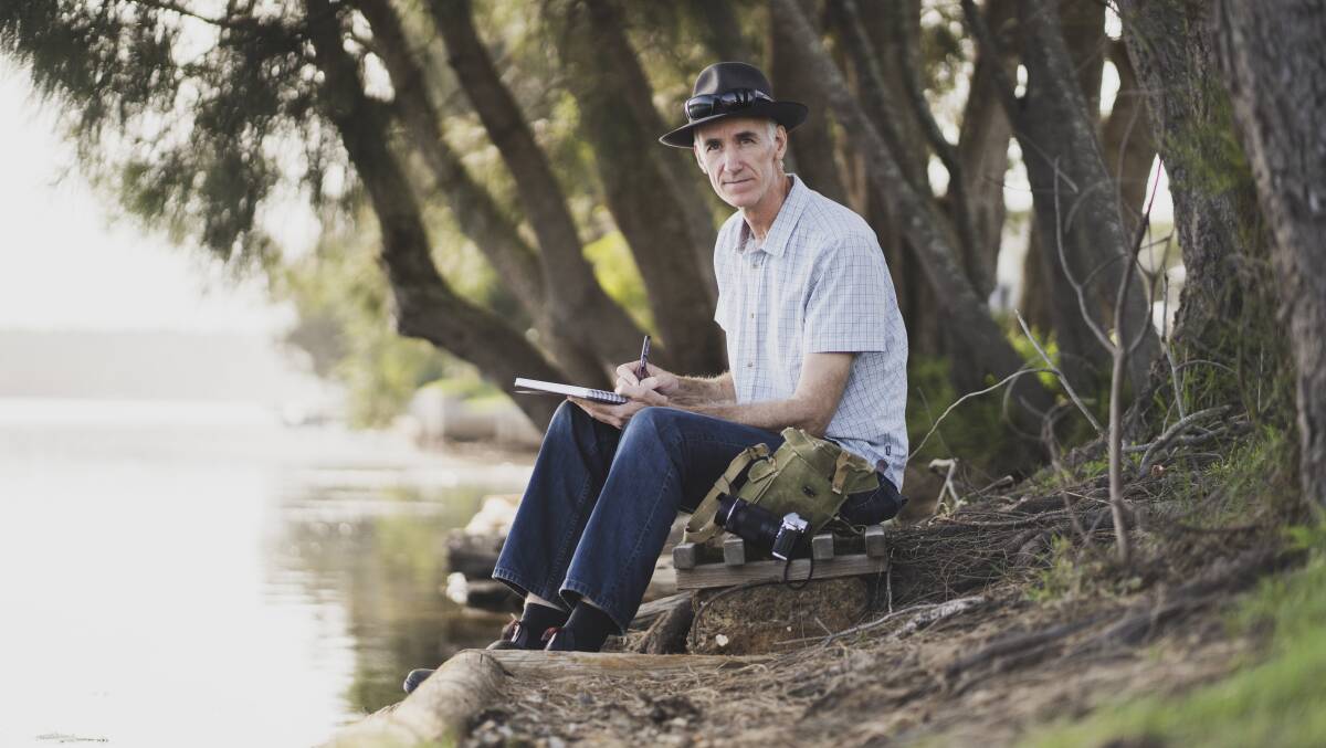 Canberra Times cartoonist David Pope at Lake Conjola. Picture: Dion Georgopoulos