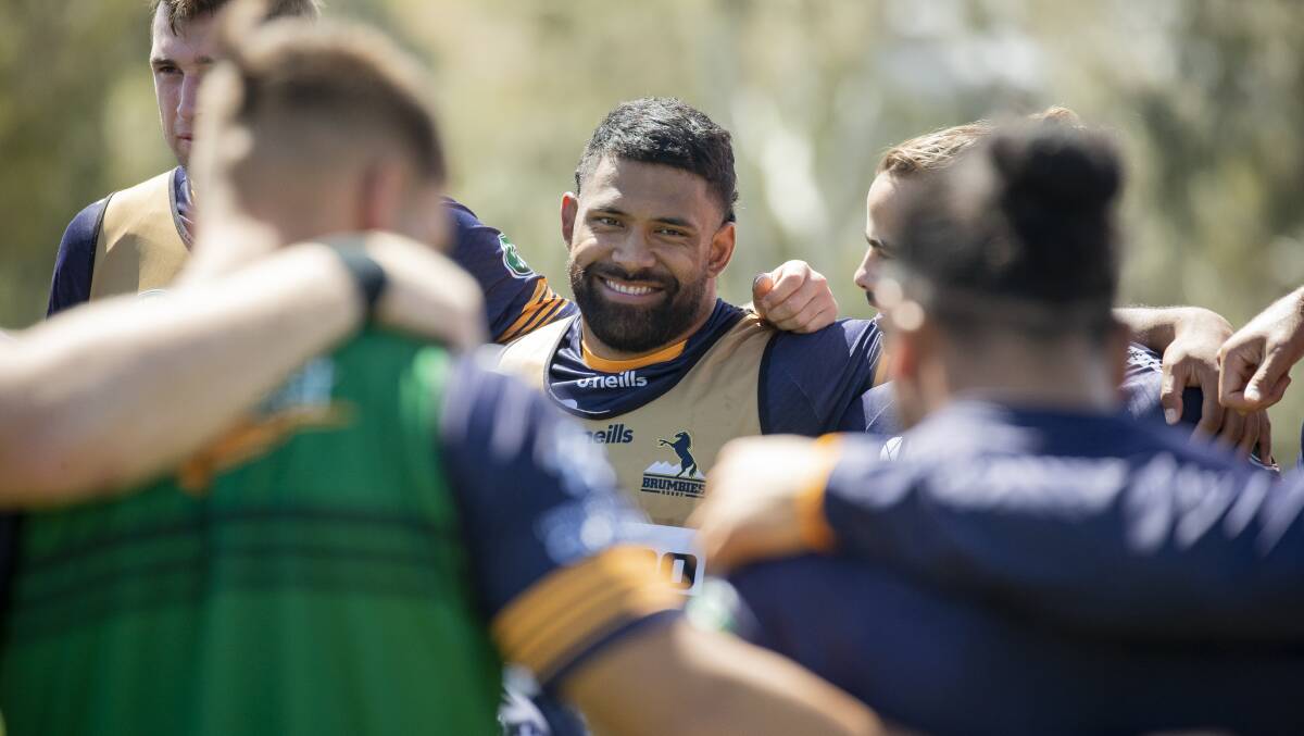 Brumbies prop Scott Sio at training on Sunday. Picture: Sitthixay Ditthavong