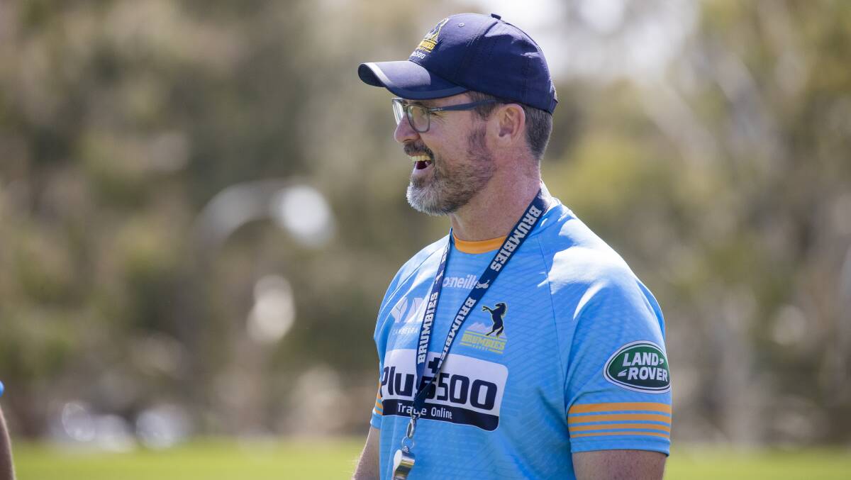 Brumbies' Dan McKellar is a candidate to join the Wallabies coaching staff. Picture: Sitthixay Ditthavong