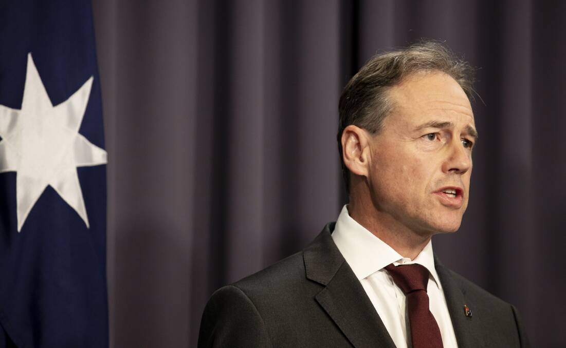 Health minister Greg Hunt said the government was seeking to make telehealth permanent. Picture: Sitthixay Ditthavong