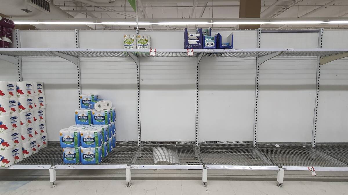Shoppers have been stockpiling toilet paper. Picture: Sitthixay Ditthavong