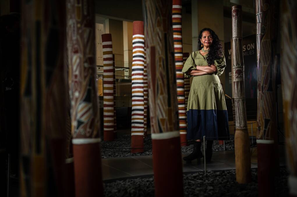 Franchesca Cubillo, National Gallery of Australia senior curator of Aboriginal and Torres Strait Islander art. Picture: Karleen Minney